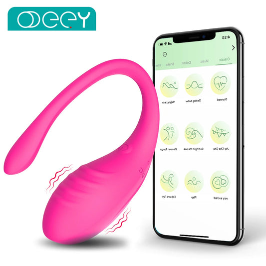 9 Speed APP Controlled Vaginal Vibrators G Spot Anal Vibrating Egg Massager Wearable Stimulator Adult Sex Toys for Women Couples